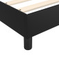 Cadre de lit sans matelas noir 90x200 cm similicuir