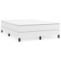 Cadre de lit sans matelas blanc 140x190 cm similicuir