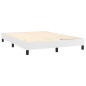 Cadre de lit sans matelas blanc 140x190 cm similicuir