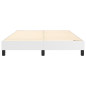 Cadre de lit sans matelas blanc 140x190 cm similicuir