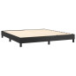 Cadre de lit sans matelas noir 180x200 cm similicuir