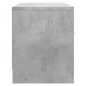 Meuble TV gris béton 102x30x37,5 cm bois d ingénierie