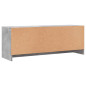 Meuble TV gris béton 102x30x37,5 cm bois d ingénierie