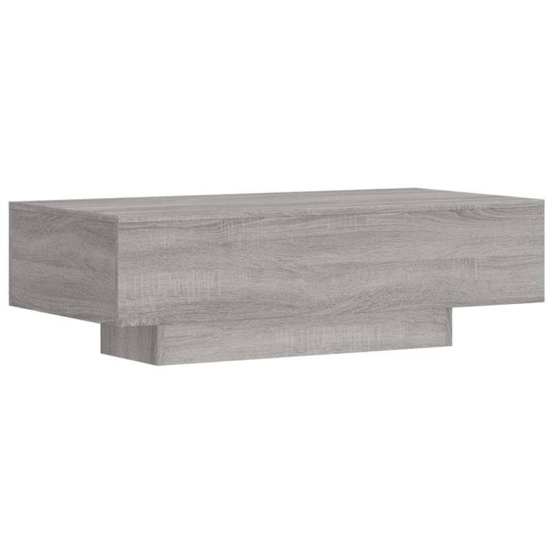 Table basse sonoma gris 100x49,5x31 cm bois d ingénierie