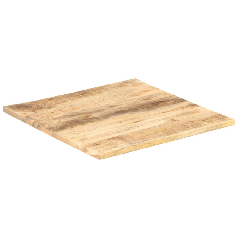 Dessus de table Bois de manguier solide 25 27 mm 70x70 cm