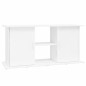 Support d aquarium blanc brillant 121x41x58cm bois d ingénierie