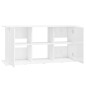 Support d aquarium blanc brillant 121x41x58cm bois d ingénierie