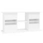 Support d aquarium blanc brillant 121x41x58cm bois d ingénierie