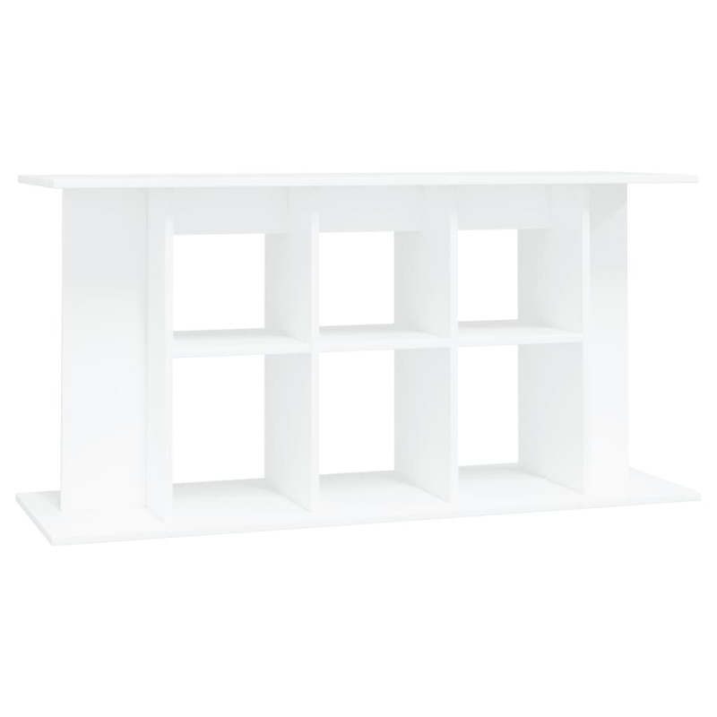 Support pour aquarium blanc 120x40x60 cm bois d ingénierie