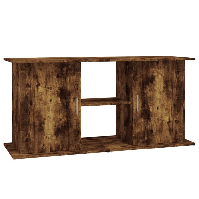 Support pour aquarium chêne fumé 121x41x58 cm bois d ingénierie