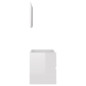 Ensemble de meubles de salle de bain 2 pcs blanc brillant