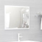 Ensemble de meubles de salle de bain 2 pcs blanc brillant