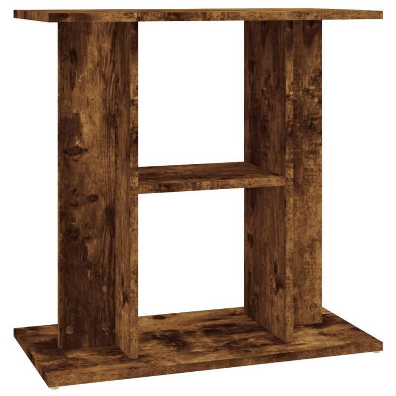 Support pour aquarium chêne fumé 60x30x60 cm bois d ingénierie