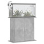 Support pour aquarium gris béton 81x36x73 cm bois d ingénierie