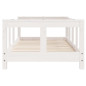 Cadre de lit pour enfant blanc 70x140 cm bois de pin massif