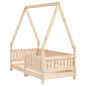 Cadre de lit pour enfant 70x140 cm bois de pin massif