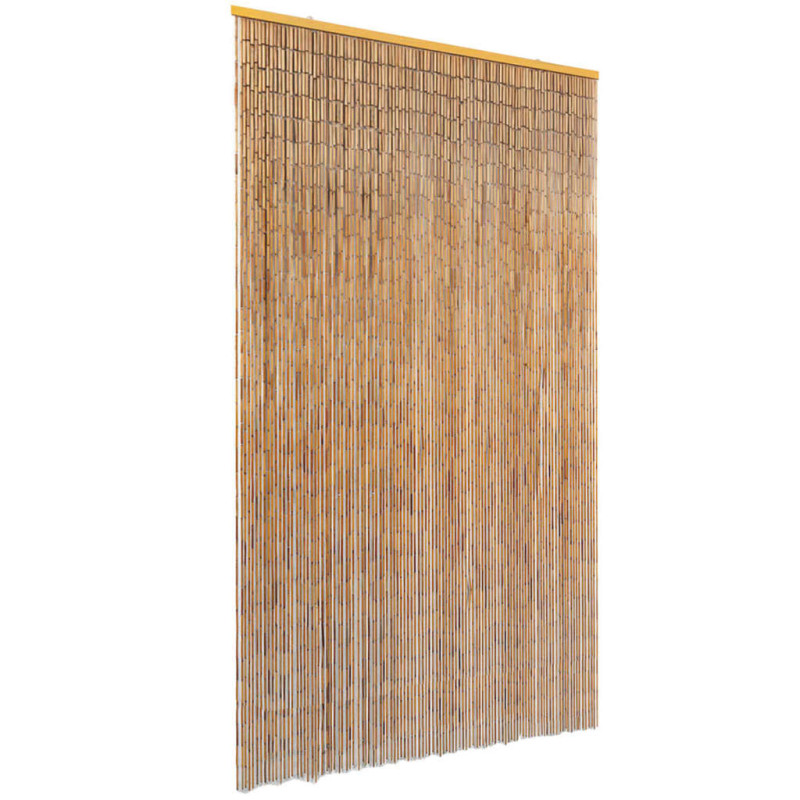 Rideau de porte contre insectes Bambou 120 x 220 cm