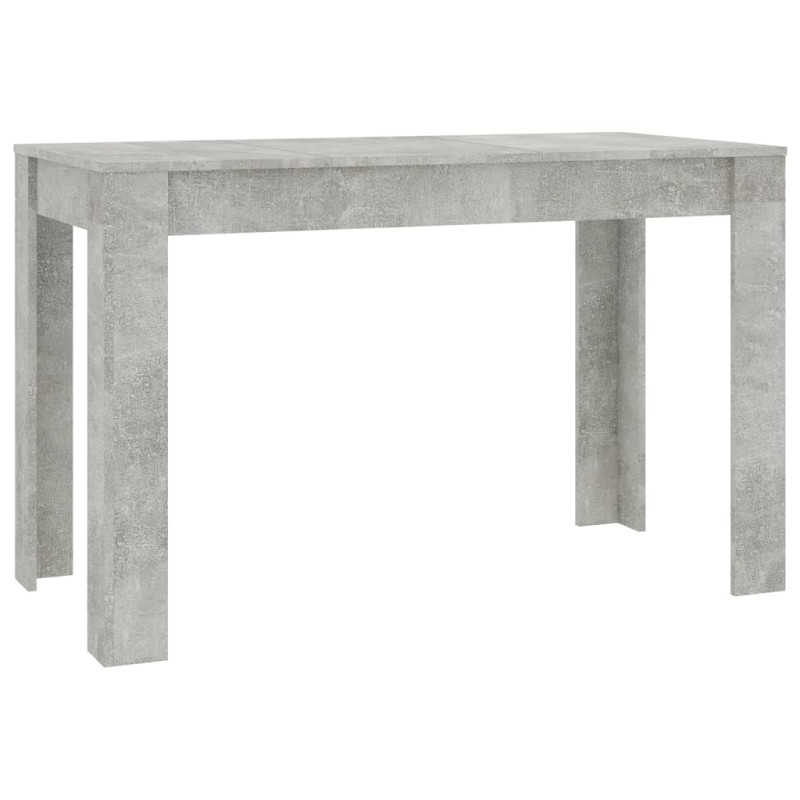 Table à manger Gris béton 120x60x76 cm Bois d ingénierie