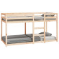 Lit superposé sans matelas 90x200 cm bois de pin massif