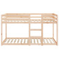 Lit superposé sans matelas 90x200 cm bois de pin massif