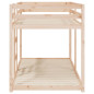 Lit superposé sans matelas 90x200 cm bois de pin massif