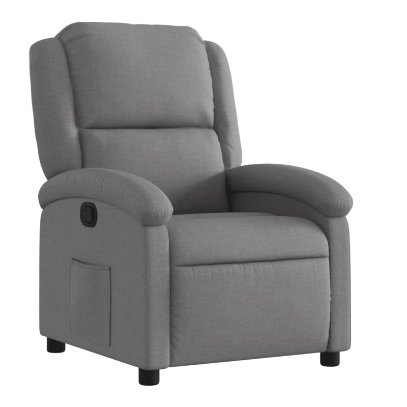 Fauteuil inclinable Gris foncé Tissu