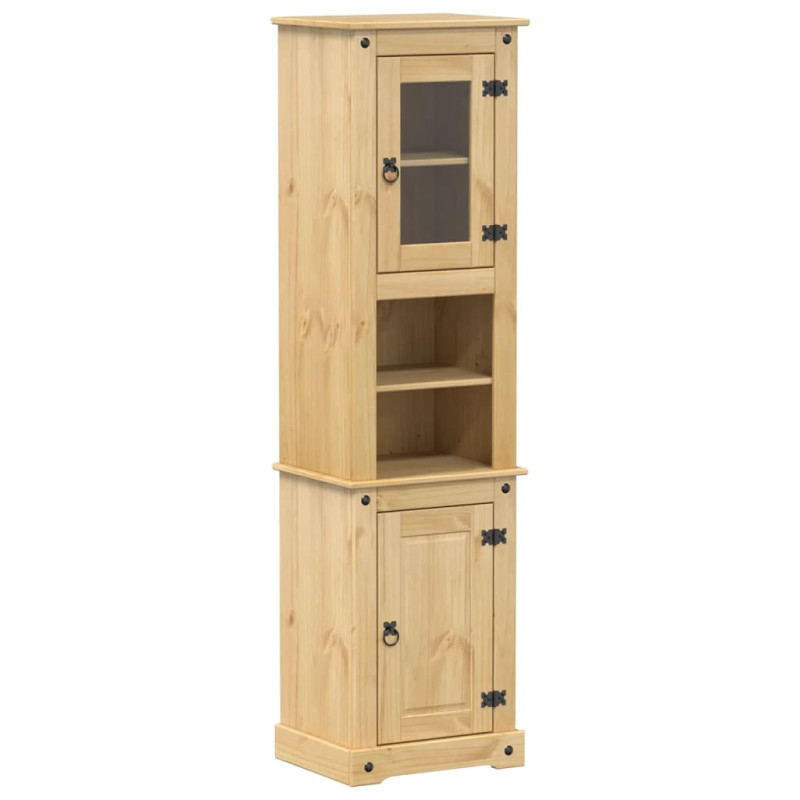 Armoire de salle de bain Corona 50x40x185 cm bois de pin massif