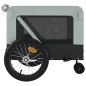 Remorque de vélo pour animaux de compagnie gris et noir