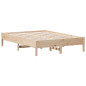 Cadre de lit sans matelas 140x190 cm bois de pin massif