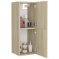 Armoire de salle de bain Chêne sonoma Bois d’ingénierie