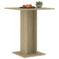 Table de bistro Chêne sonoma 60x60x75 cm Bois d ingénierie