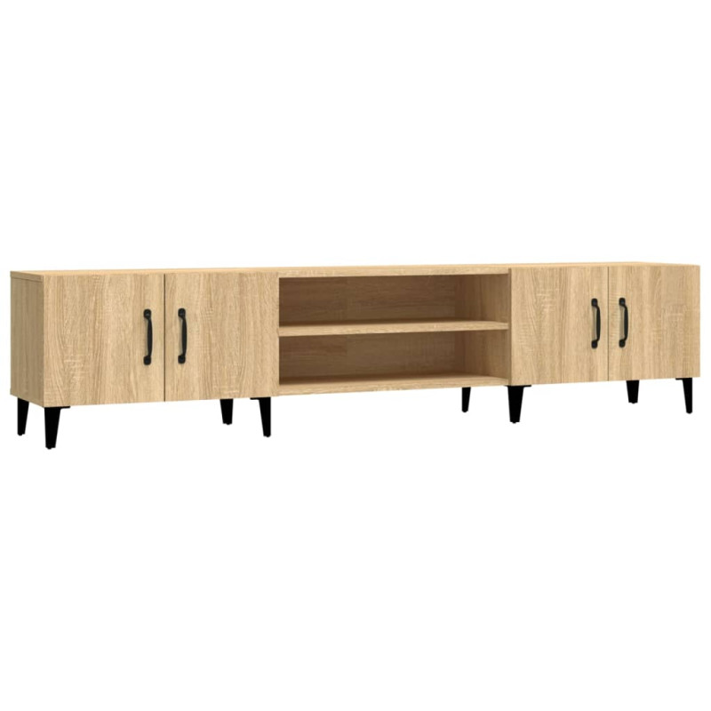 Meubles TV chêne sonoma 180x31,5x40 cm bois d ingénierie