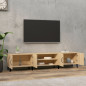 Meubles TV chêne sonoma 180x31,5x40 cm bois d ingénierie