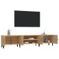 Meubles TV chêne sonoma 180x31,5x40 cm bois d ingénierie