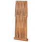 Tabouret pliable 40x32x45 cm Bois de teck solide