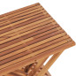 Tabouret pliable 40x32x45 cm Bois de teck solide