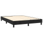 Cadre de lit sans matelas noir 140x190 cm velours