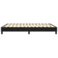 Cadre de lit sans matelas noir 140x190 cm velours