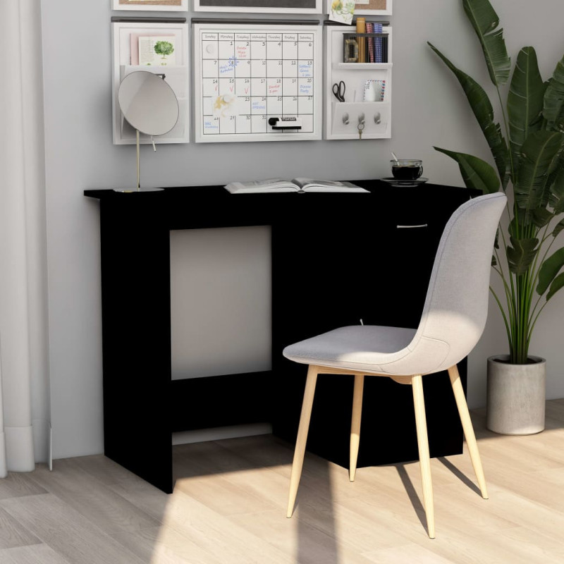 Bureau Noir 100x50x76 cm Bois d’ingénierie