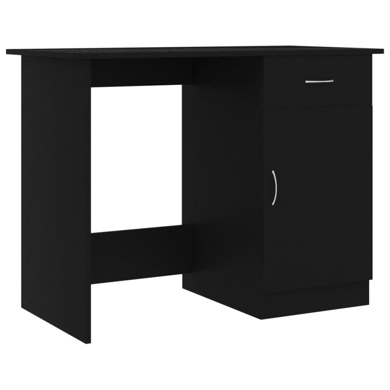 Bureau Noir 100x50x76 cm Bois d’ingénierie