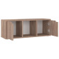 Meuble TV Chêne Sonoma gris 88,5x27,5x30,5 cm Bois d’ingénierie