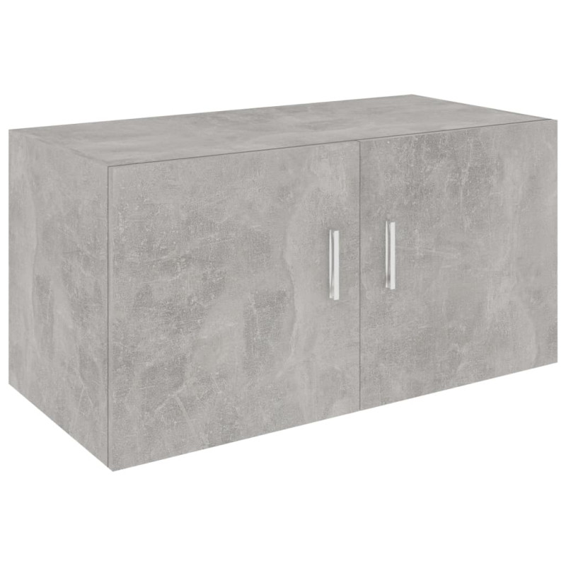 Armoire murale Gris béton 80x39x40 cm Bois d ingénierie