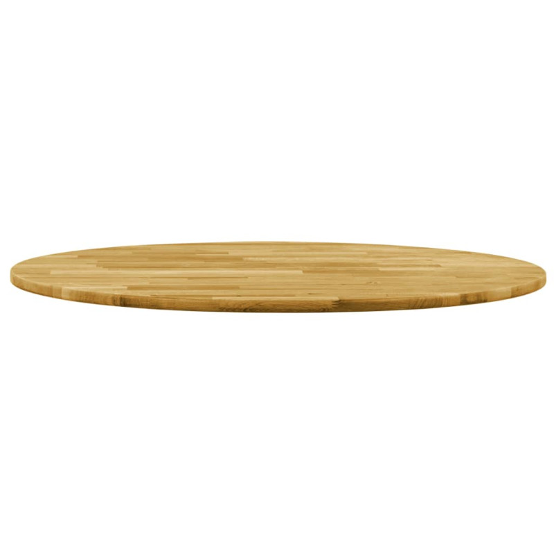 Dessus de table Bois de chêne massif Rond 23 mm 500 mm 