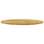 Dessus de table Bois de chêne massif Rond 23 mm 500 mm 