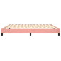 Cadre de lit sans matelas rose 180x200 cm velours