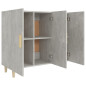 Buffet gris béton 90x34x80 cm bois d ingénierie