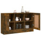 Buffet Chêne fumé 120x30,5x70 cm Bois d ingénierie