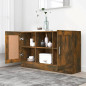 Buffet Chêne fumé 120x30,5x70 cm Bois d ingénierie