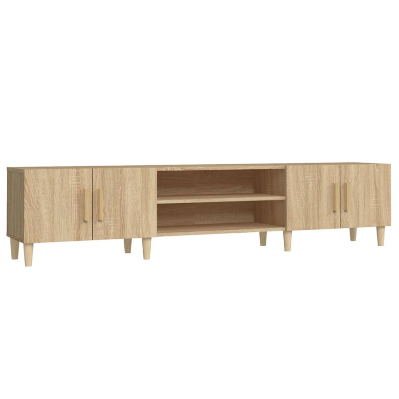 Meubles TV chêne sonoma 180x31,5x40 cm bois d ingénierie