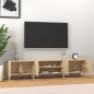 Meubles TV chêne sonoma 180x31,5x40 cm bois d ingénierie